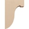 Ekena Millwork 7"W x 14"D x 21"H Classic Del Monte Rough Cedar Woodgrain TimberThane Corbel, Primed Tan CORUR07X14X21DELRCPR - alternate 4